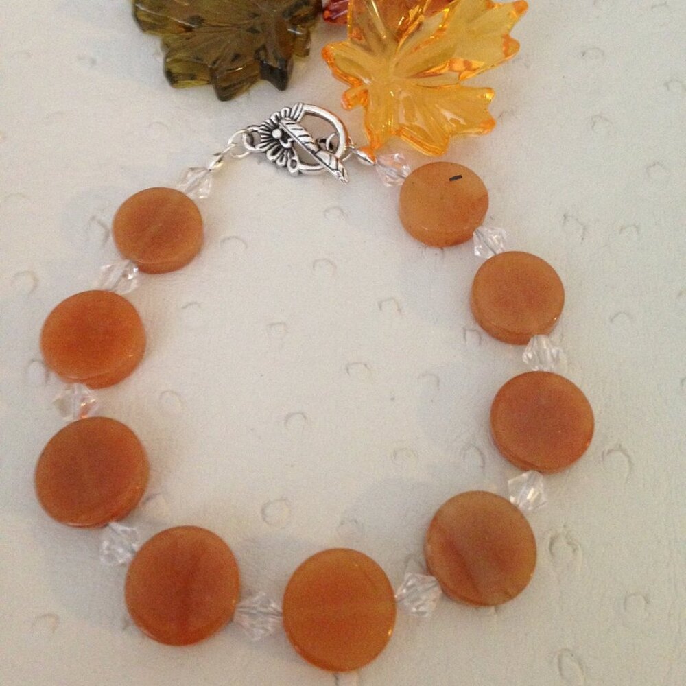 NEW Aventurine crystal beads bracelet